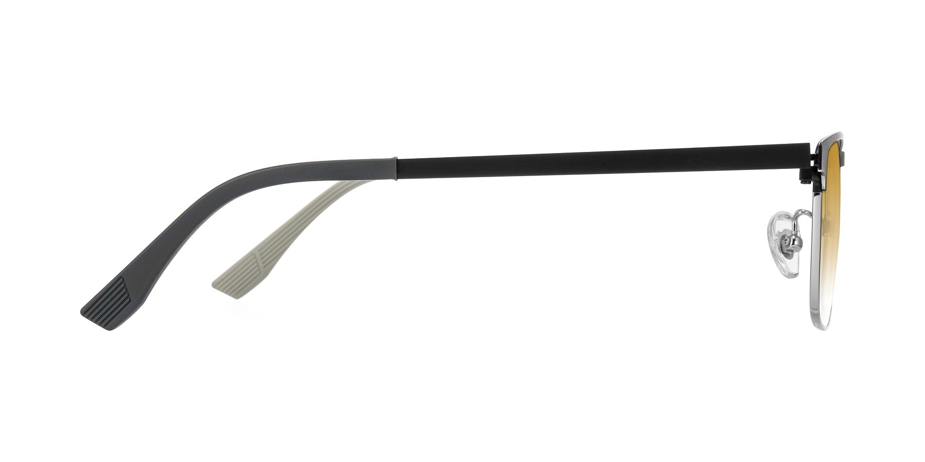 Side of Leeth in Dark Gray/Silver with Champagne Gradient Lenses