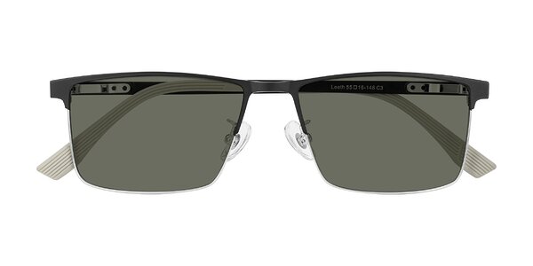 Front of Leeth in Dark Gray/Silver