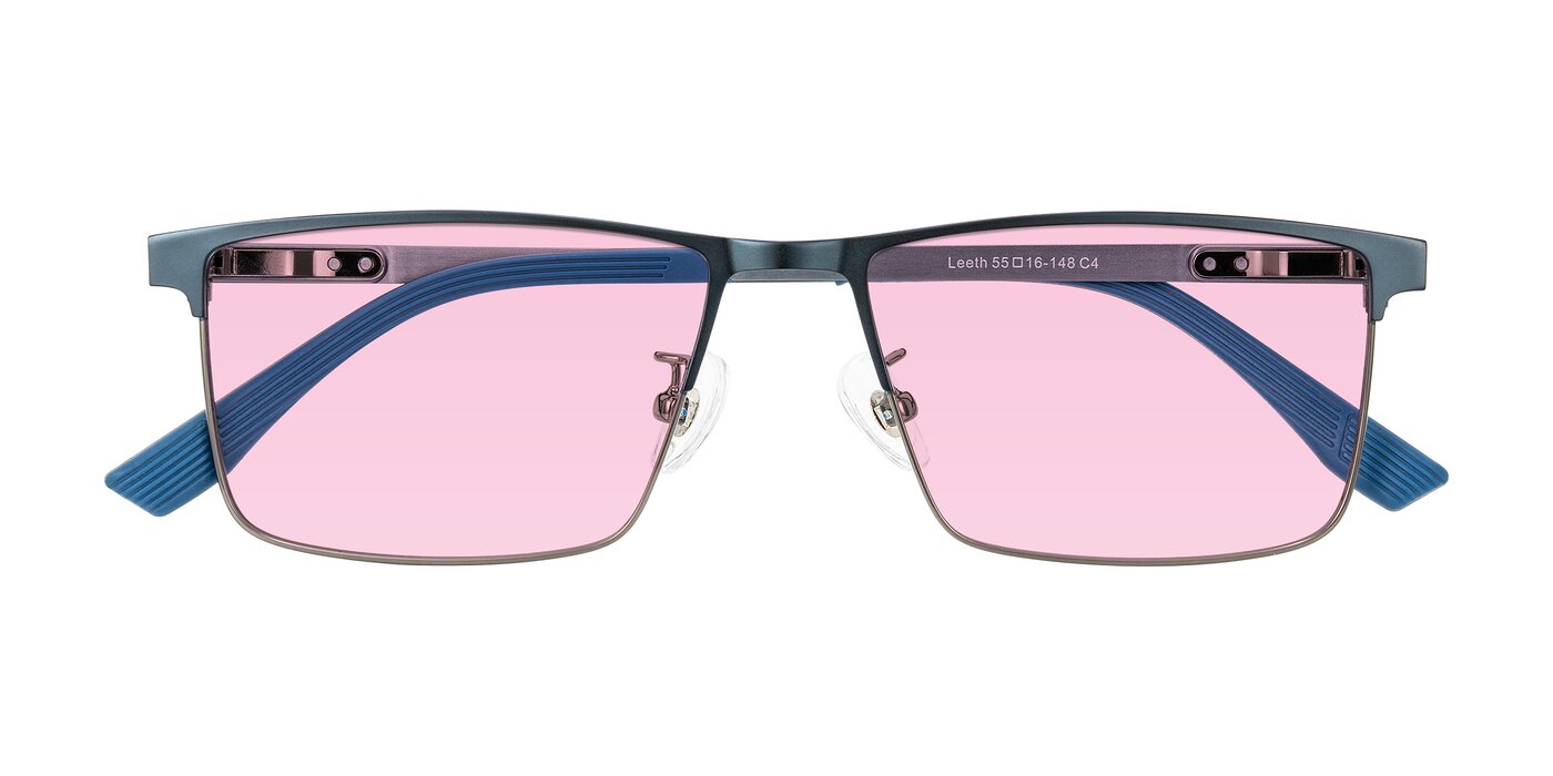 Leeth - Blue/Gunmetal Tinted Sunglasses