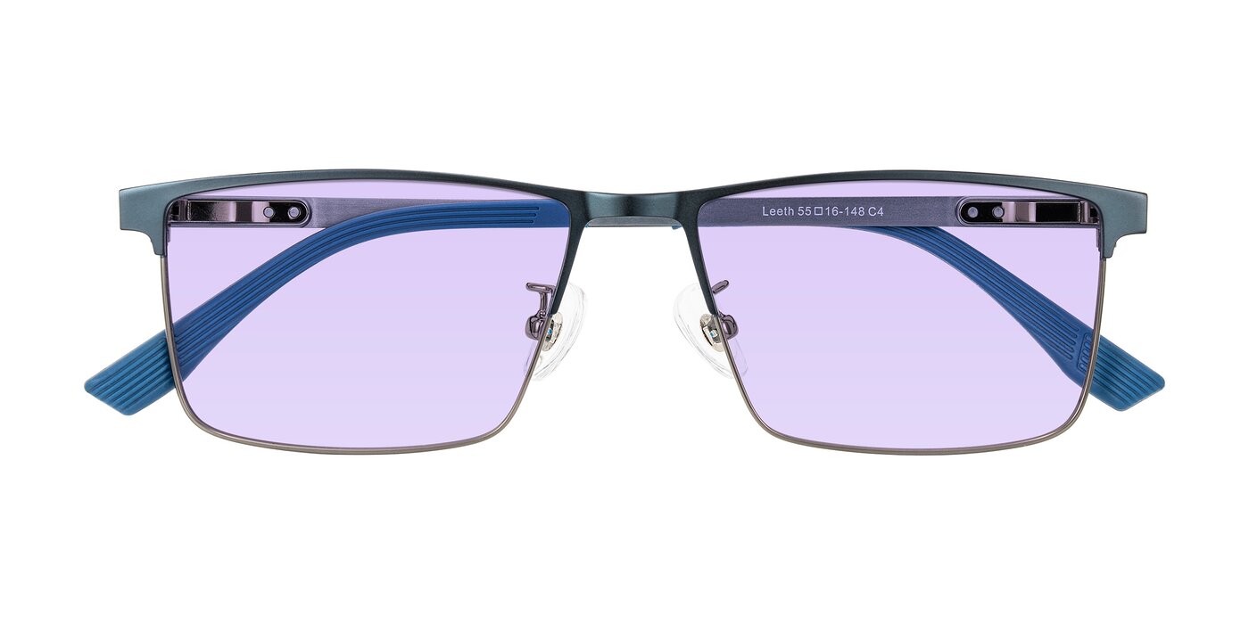 Leeth - Blue/Gunmetal Tinted Sunglasses