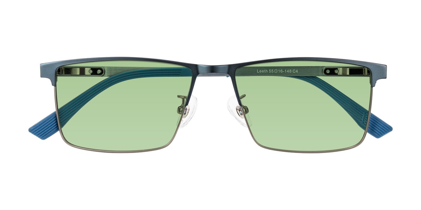 Leeth - Blue/Gunmetal Tinted Sunglasses