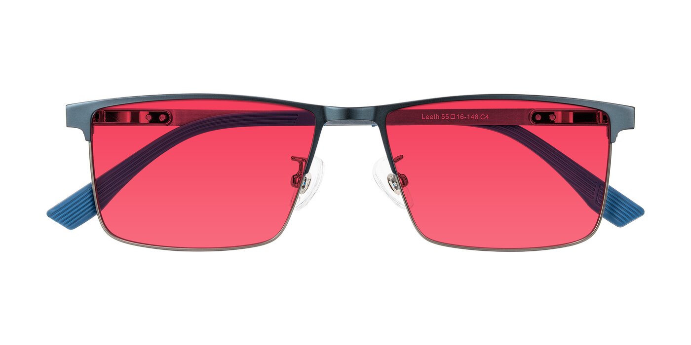 Leeth - Blue/Gunmetal Tinted Sunglasses