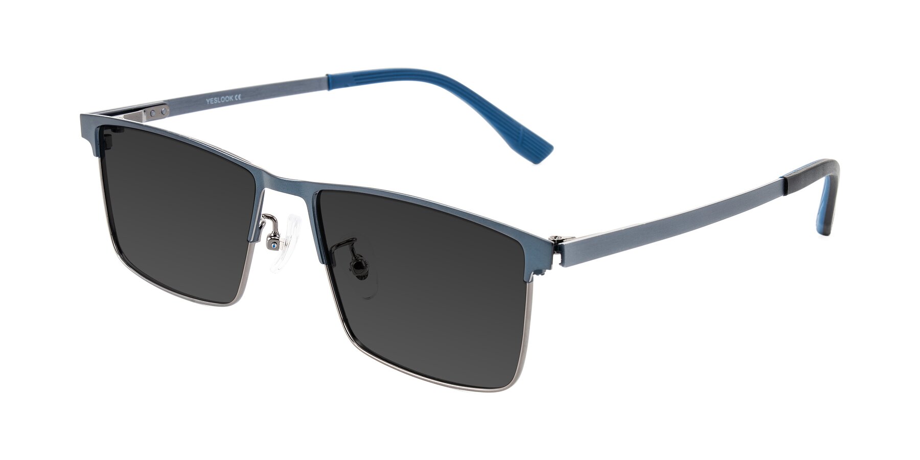 Angle of Leeth in Blue/Gunmetal with Gray Tinted Lenses