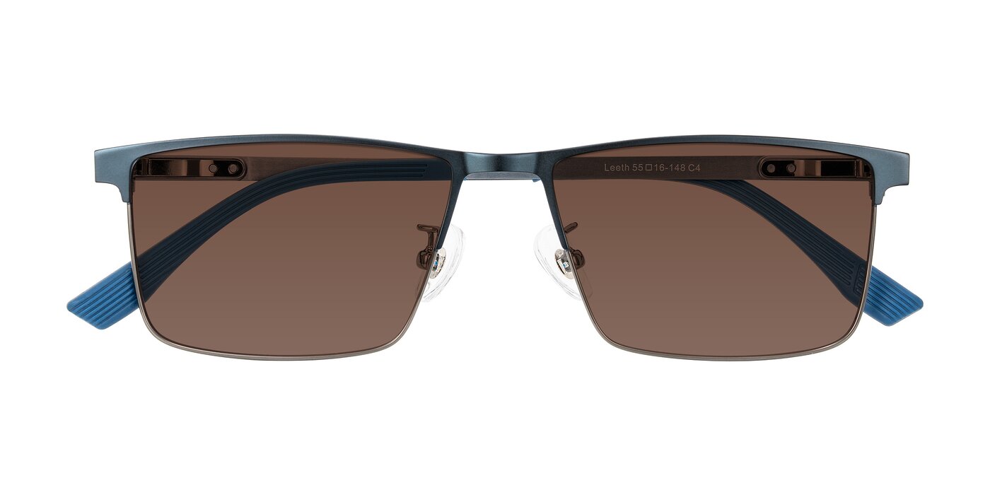 Leeth - Blue/Gunmetal Tinted Sunglasses