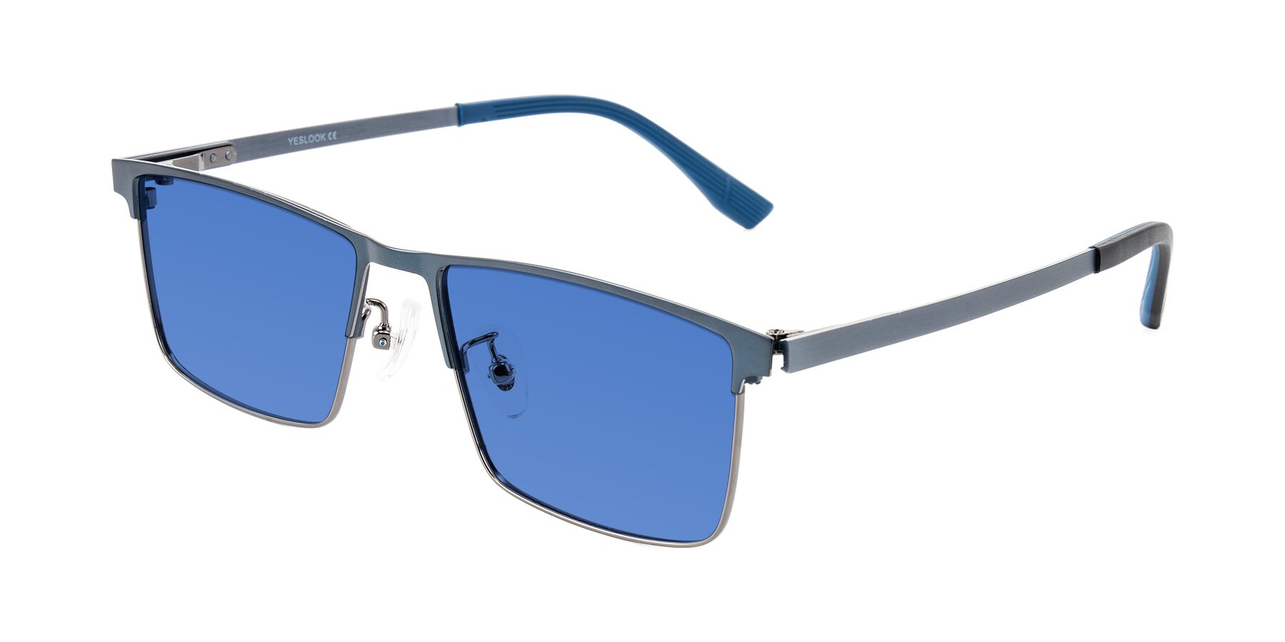 Angle of Leeth in Blue/Gunmetal with Blue Tinted Lenses