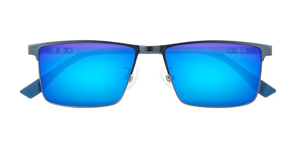 Front of Leeth in Blue/Gunmetal