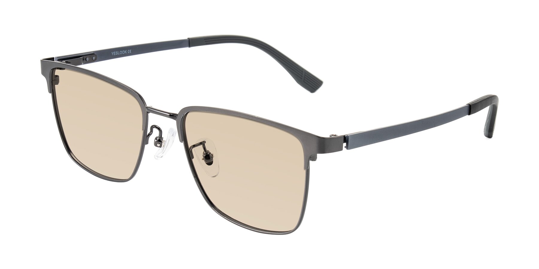 Angle of Rosita in Gunmetal with Light Brown Tinted Lenses