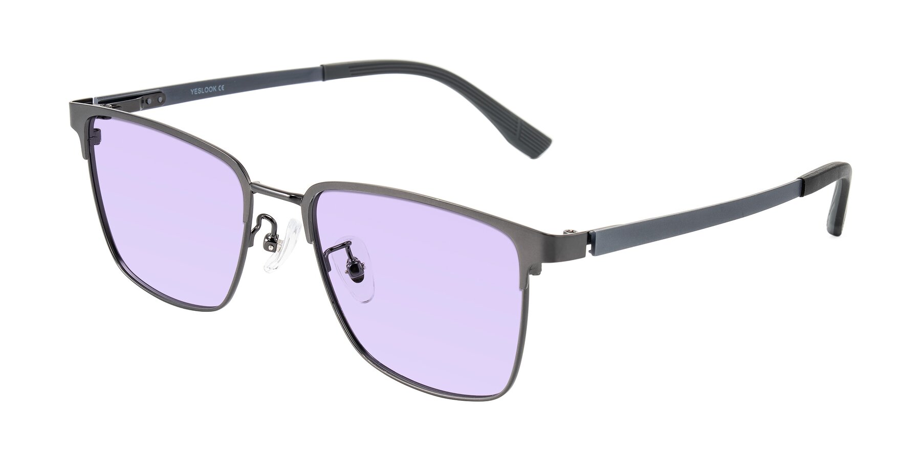 Angle of Rosita in Gunmetal with Light Purple Tinted Lenses