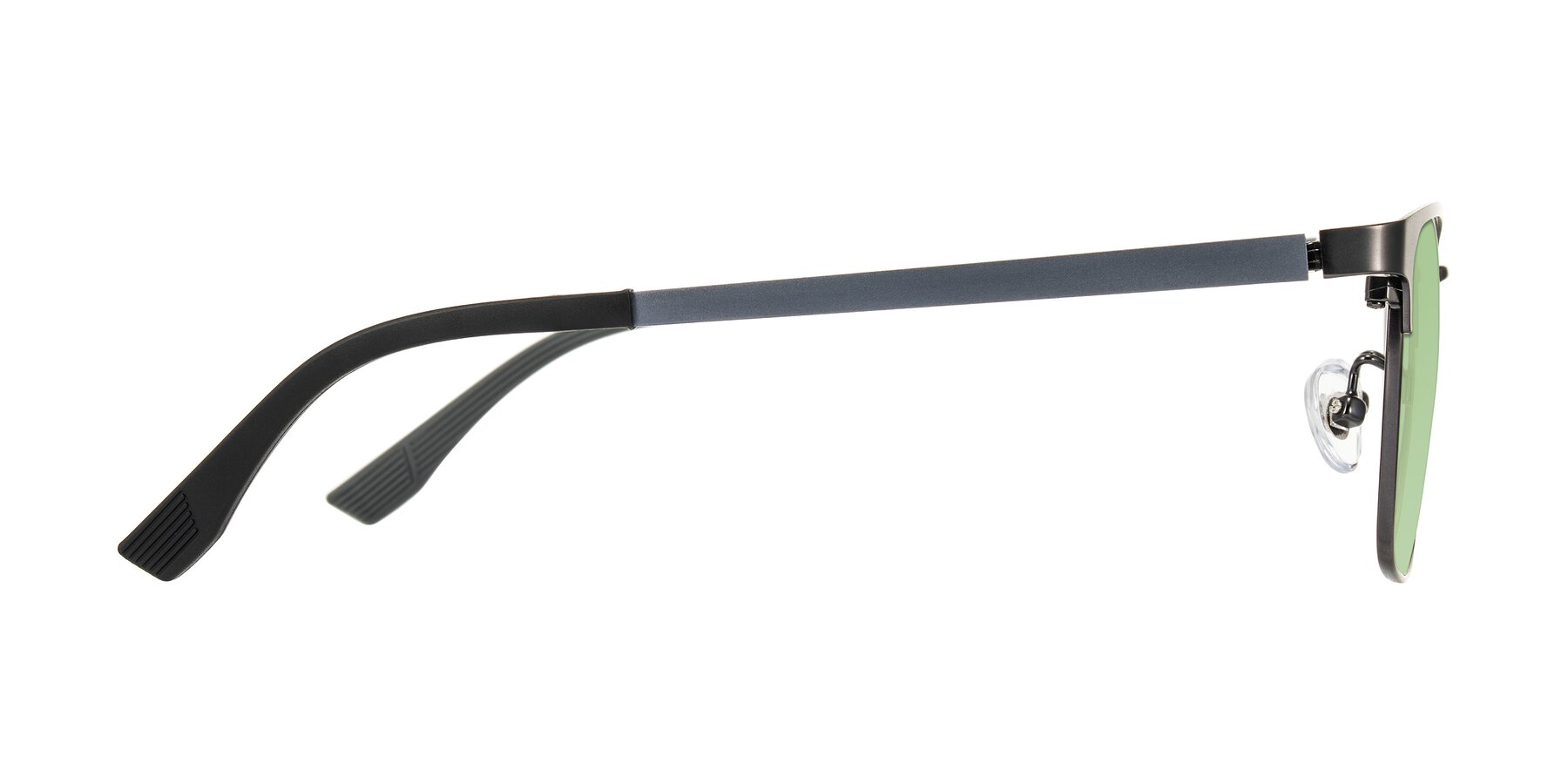 Side of Rosita in Gunmetal with Medium Green Tinted Lenses