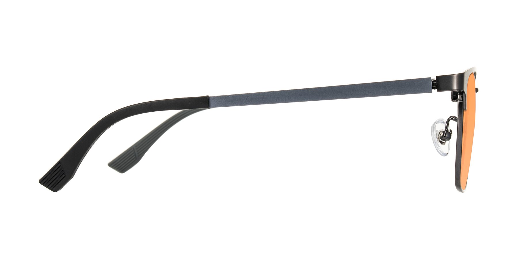 Side of Rosita in Gunmetal with Medium Orange Tinted Lenses