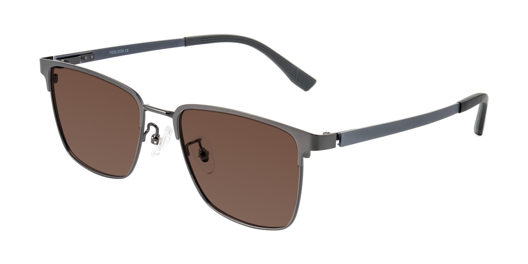 Angle of Rosita in Gunmetal with Brown Tinted Lenses