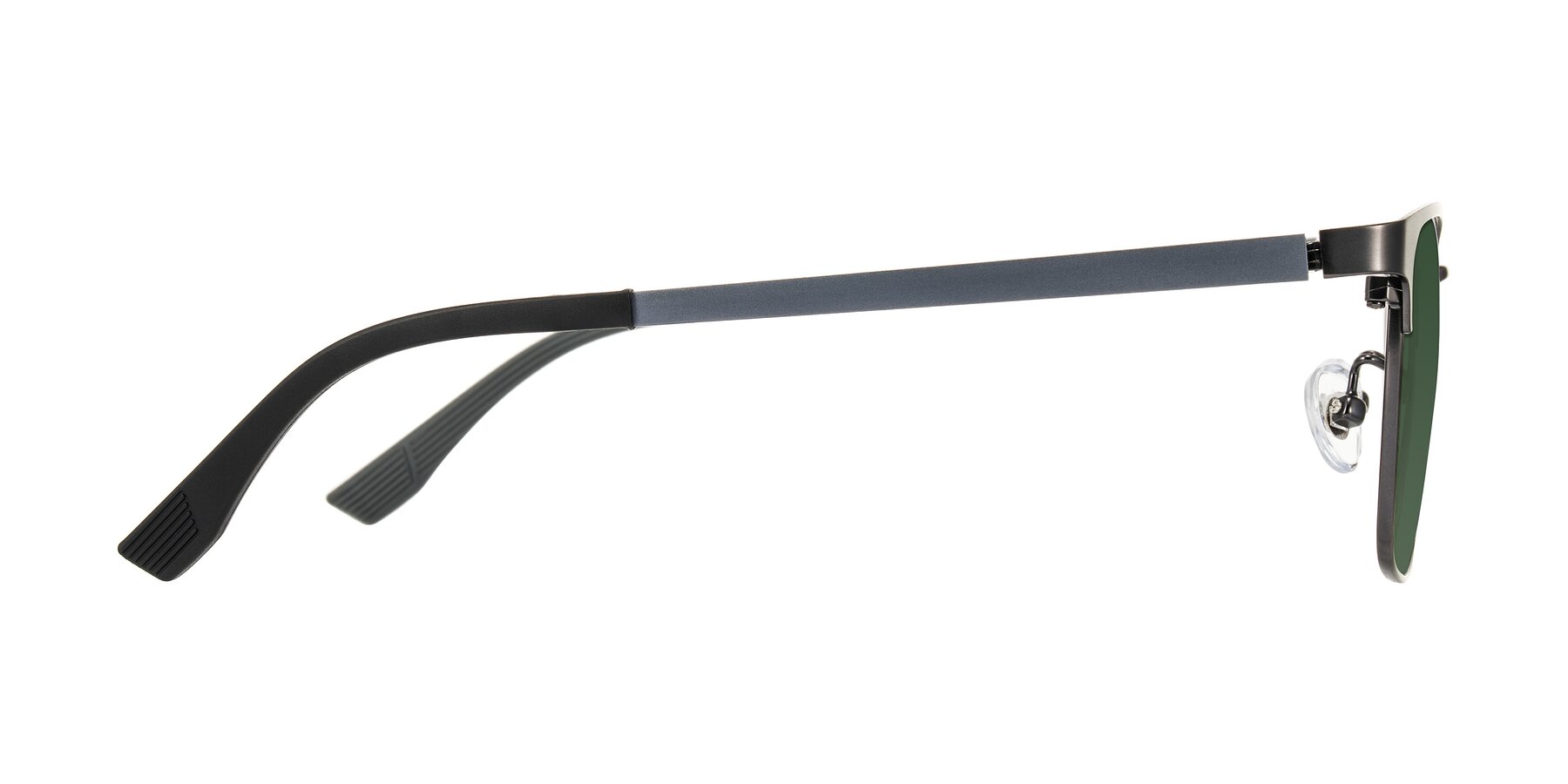 Side of Rosita in Gunmetal with Green Tinted Lenses