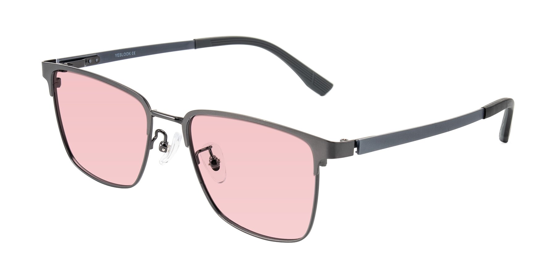 Angle of Rosita in Gunmetal with Light Garnet Tinted Lenses