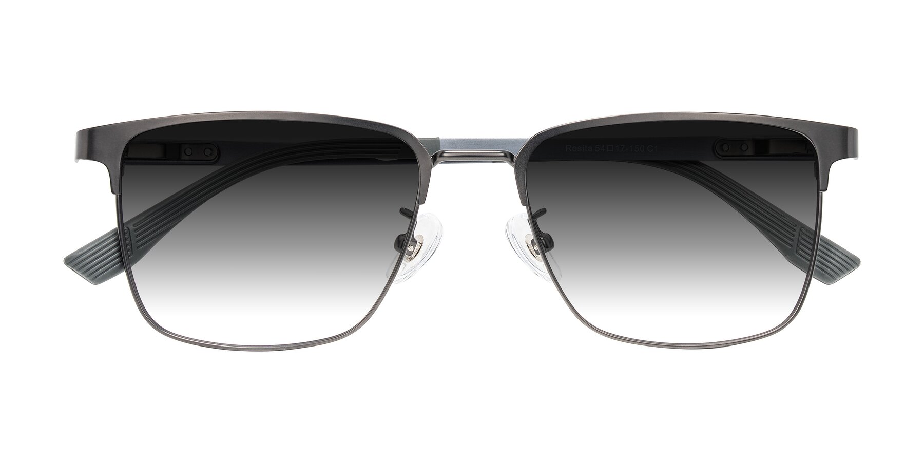 Folded Front of Rosita in Gunmetal with Gray Gradient Lenses