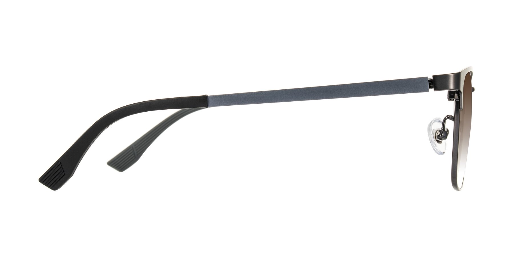 Side of Rosita in Gunmetal with Brown Gradient Lenses