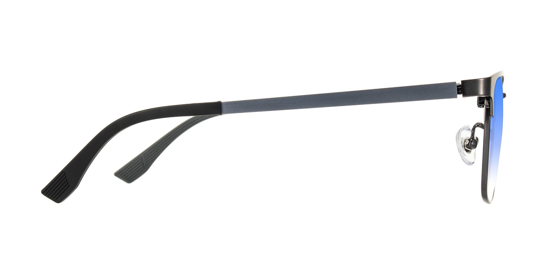 Side of Rosita in Gunmetal with Blue Gradient Lenses