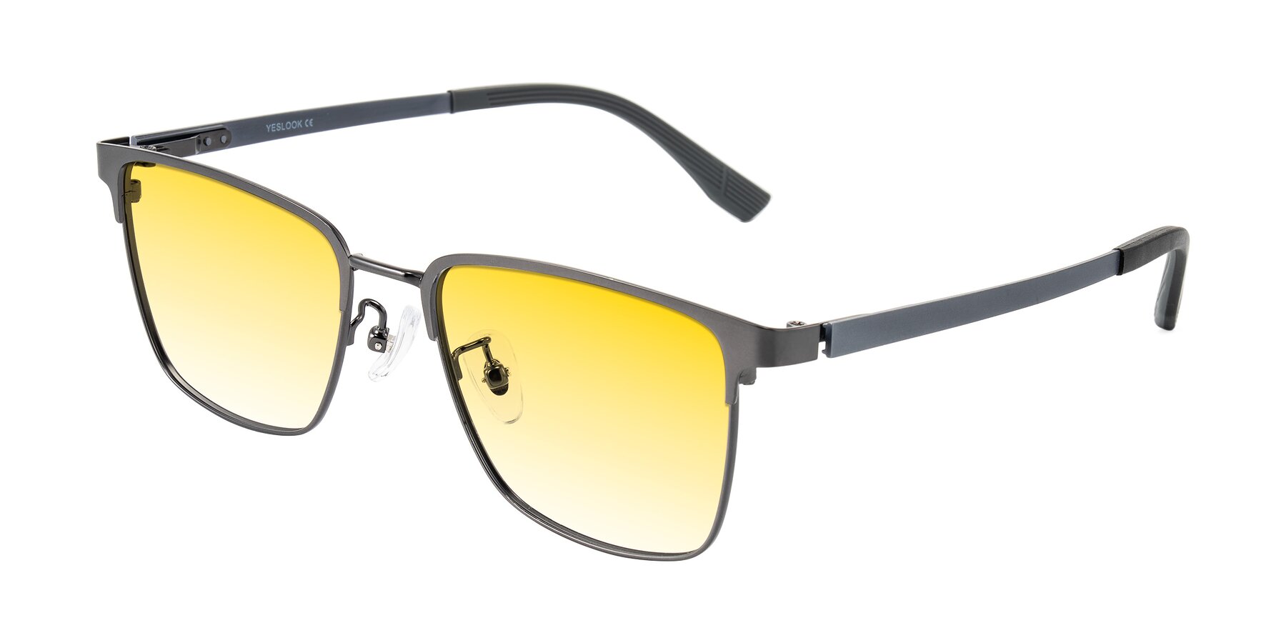 Angle of Rosita in Gunmetal with Yellow Gradient Lenses