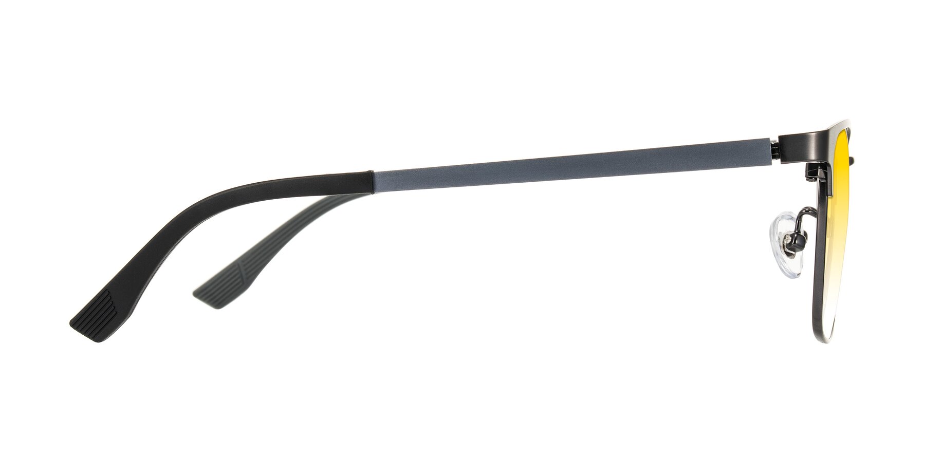 Side of Rosita in Gunmetal with Yellow Gradient Lenses