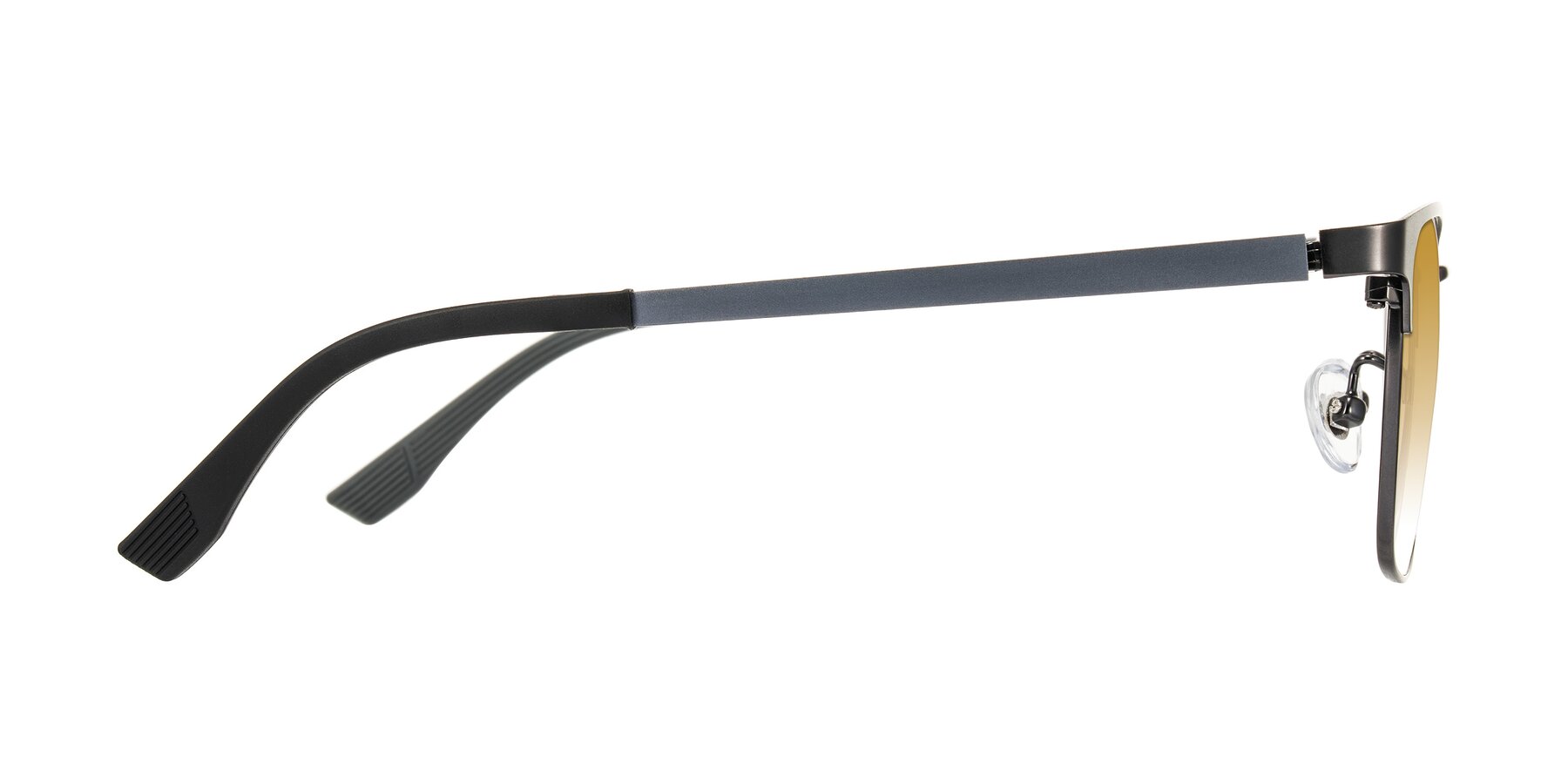 Side of Rosita in Gunmetal with Champagne Gradient Lenses