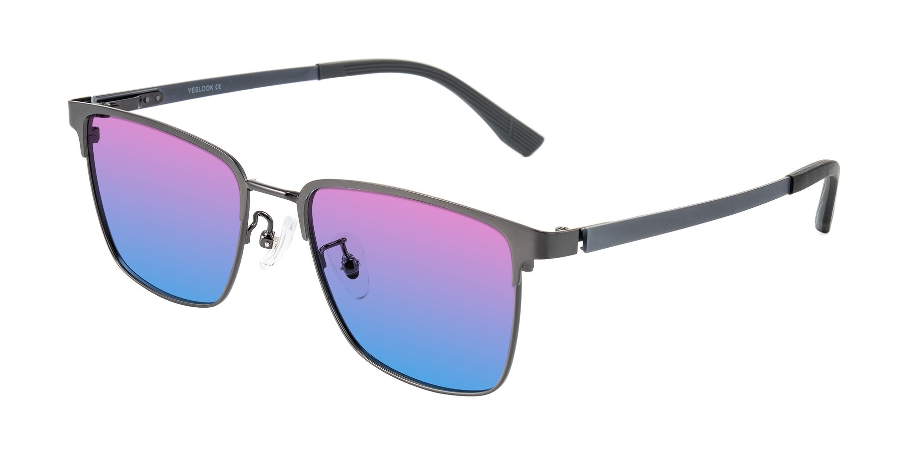 Angle of Rosita in Gunmetal with Pink / Blue Gradient Lenses