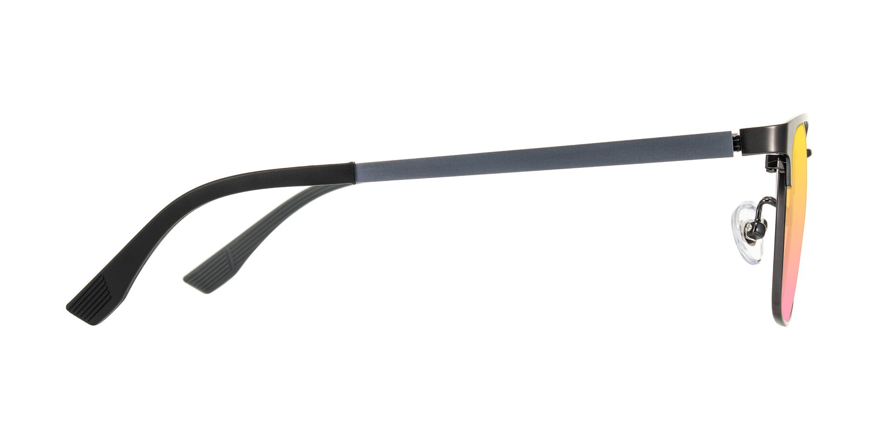 Side of Rosita in Gunmetal with Yellow / Pink Gradient Lenses