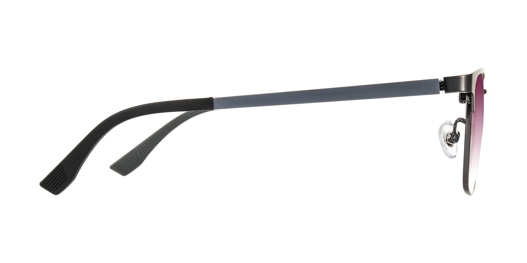 Side of Rosita in Gunmetal with Wine Gradient Lenses