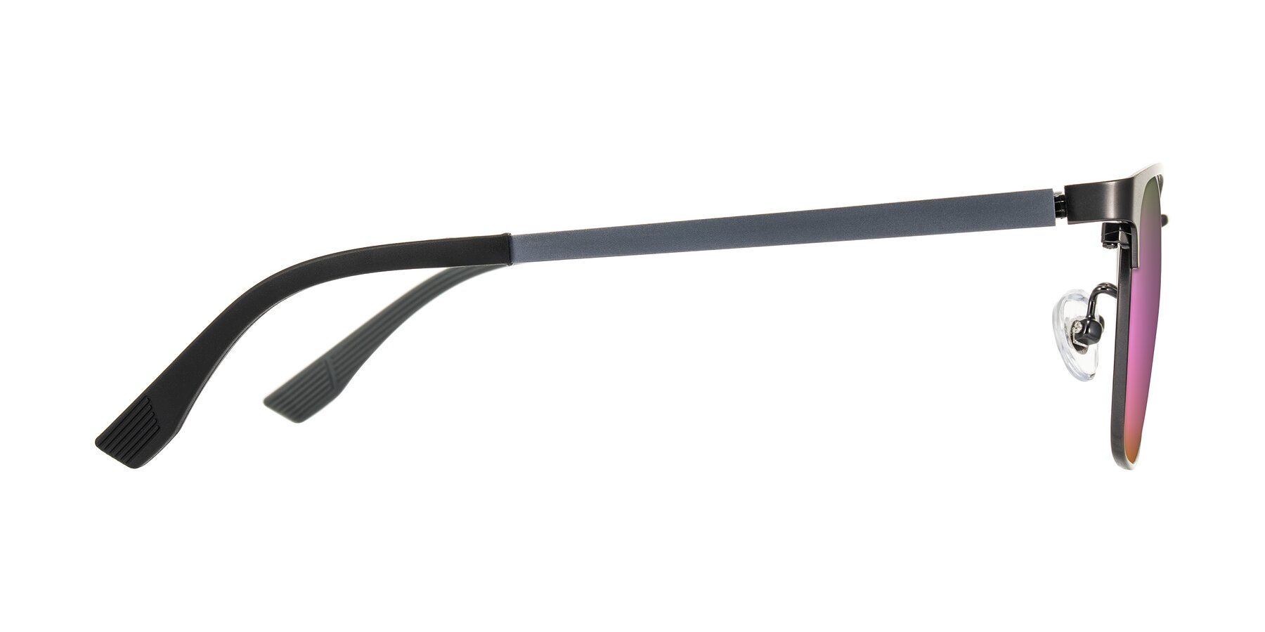 Side of Rosita in Gunmetal with Pink Mirrored Lenses