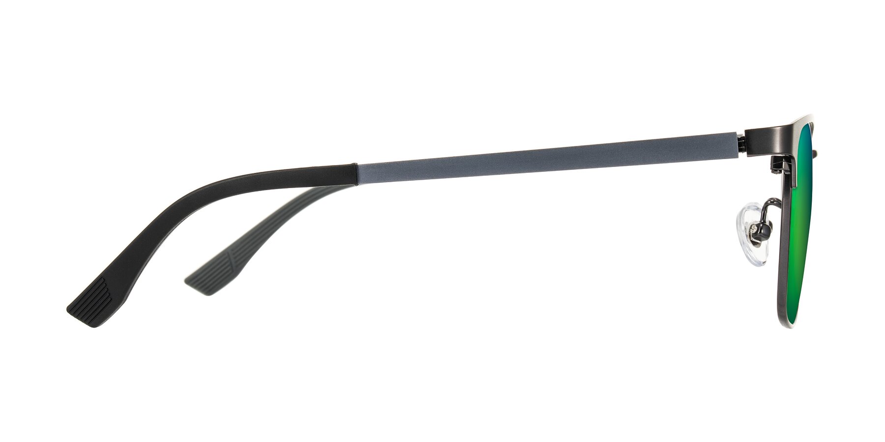 Side of Rosita in Gunmetal with Green Mirrored Lenses