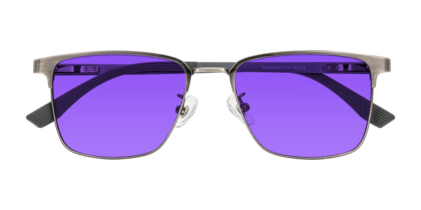 Rosita - Brushed Silver Tinted Sunglasses