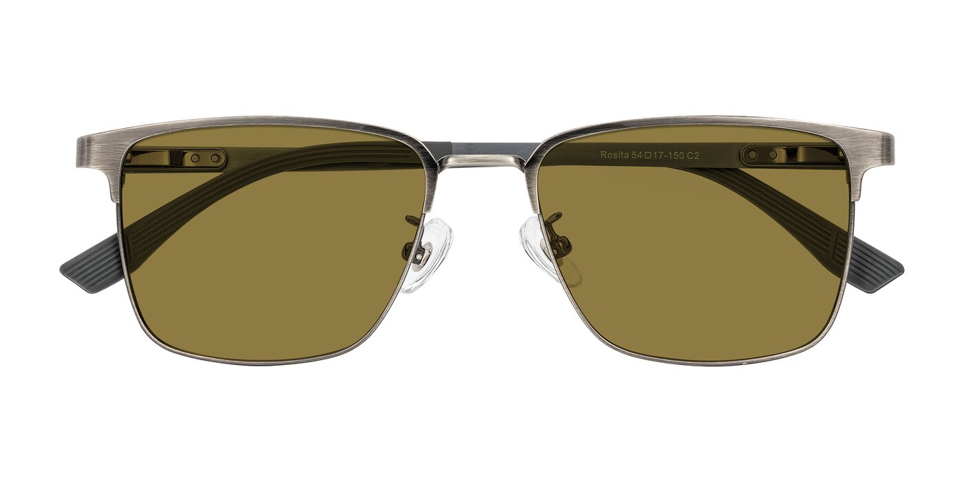 Rosita - Brushed Silver Polarized Sunglasses