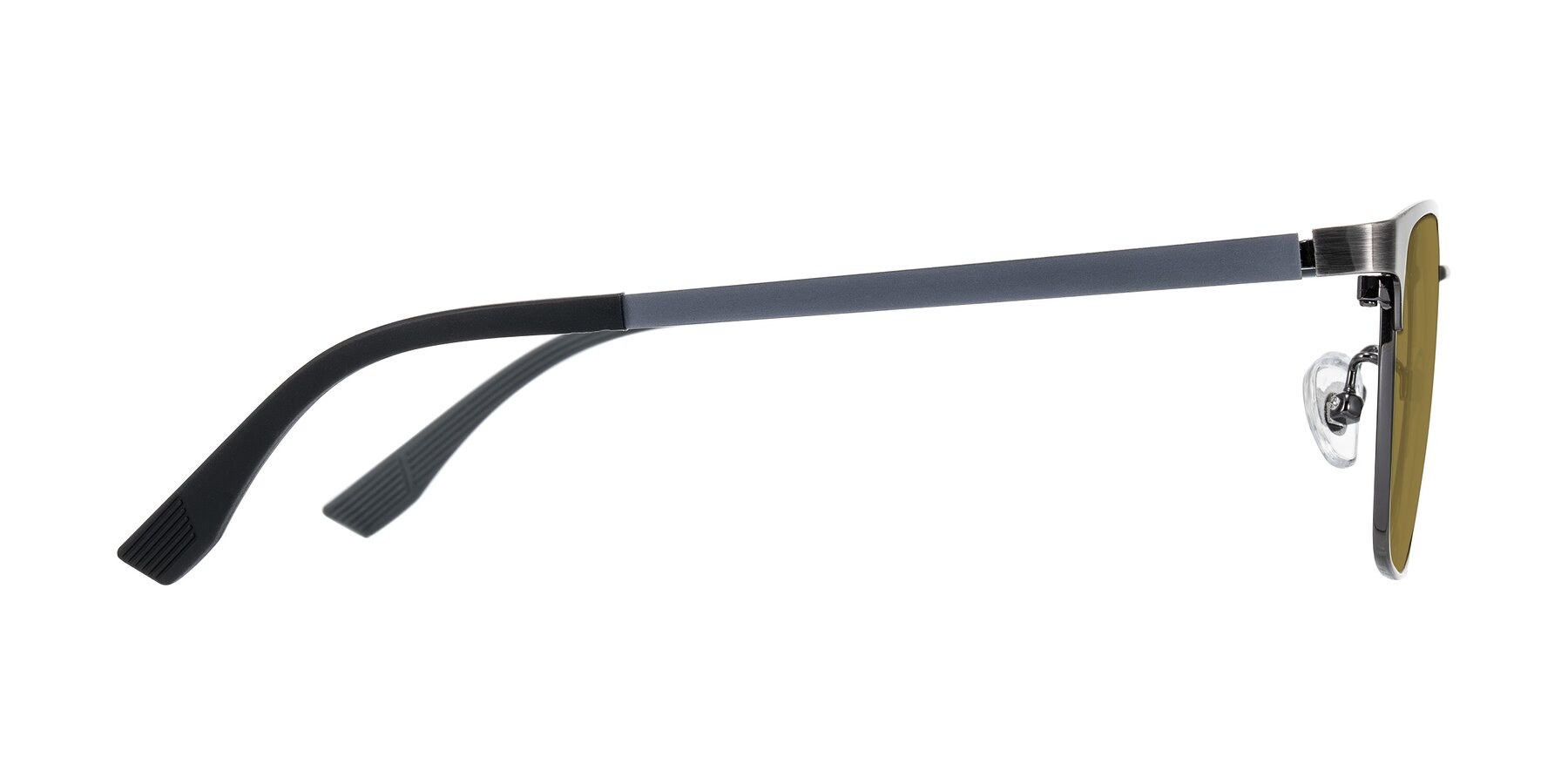 Side of Rosita in Brushed Silver with Brown Polarized Lenses
