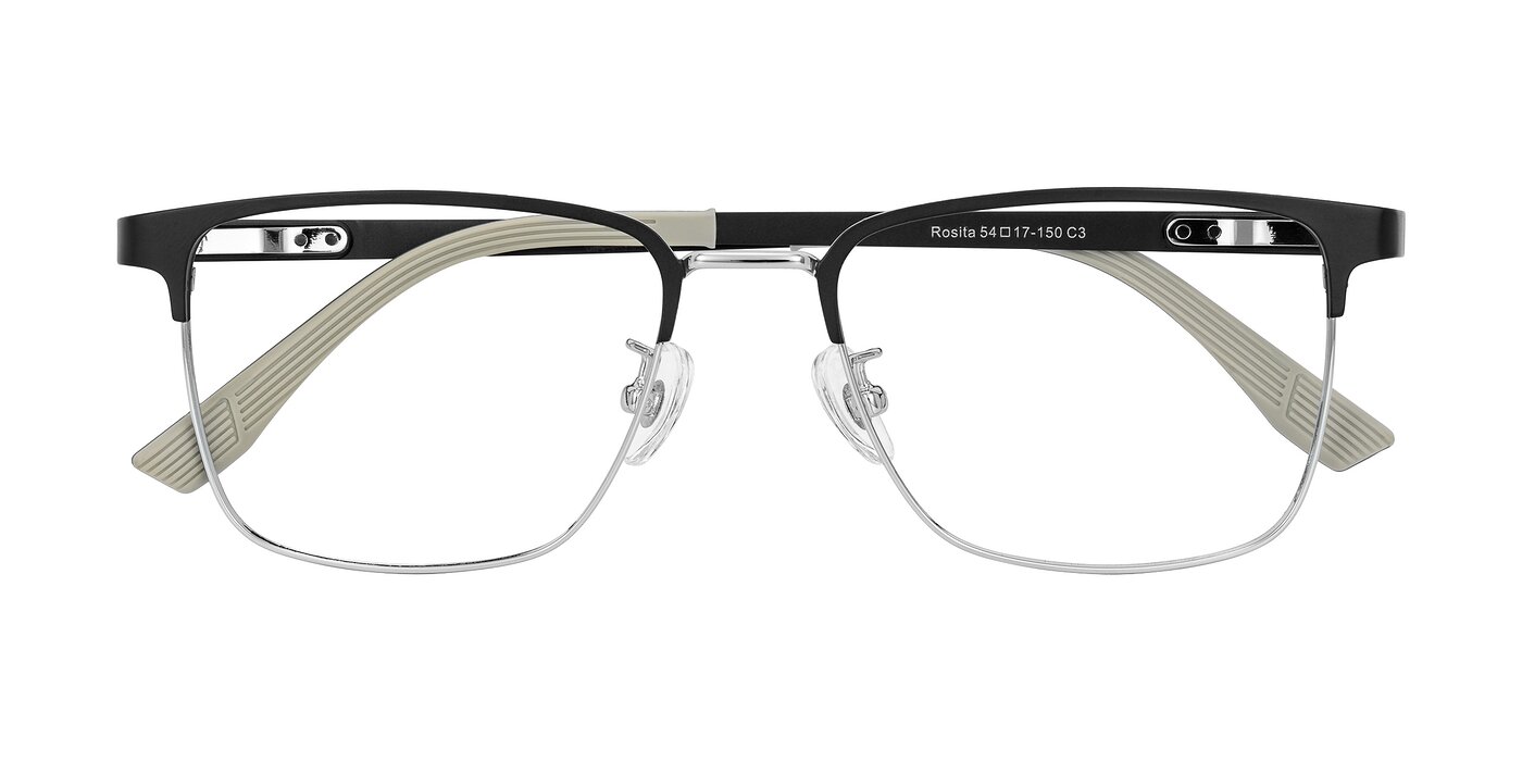 Rosita - Black/Silver Eyeglasses