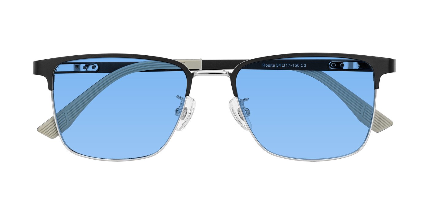 Rosita - Black/Silver Tinted Sunglasses