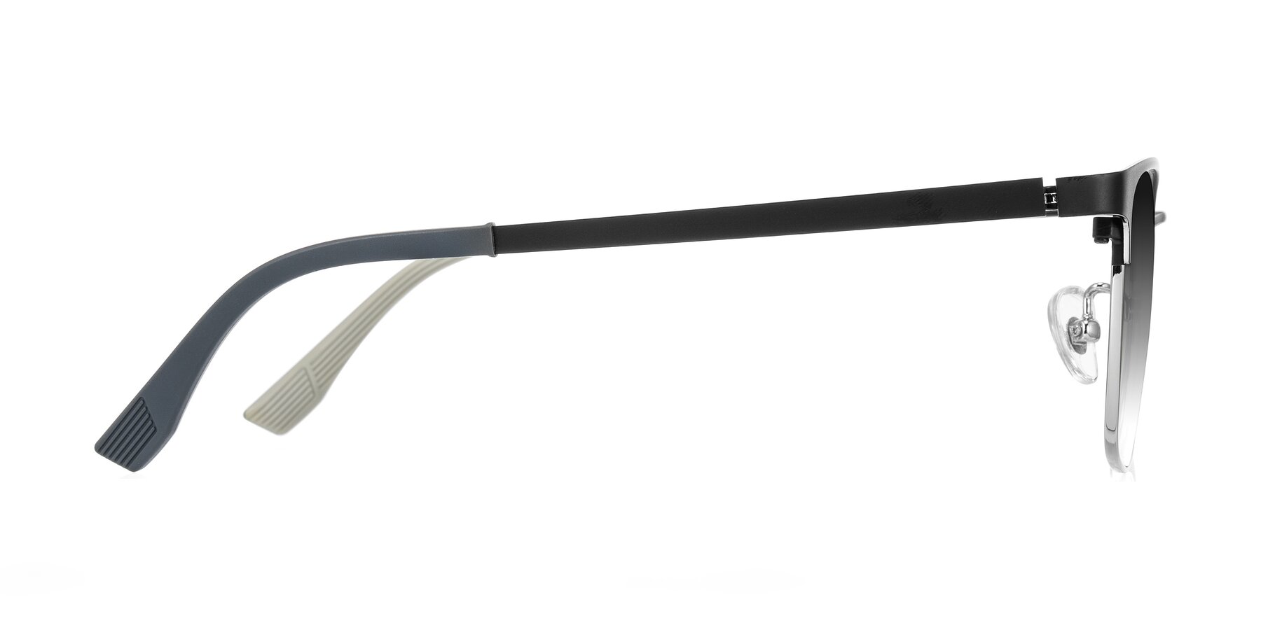 Side of Rosita in Black/Silver with Gray Gradient Lenses