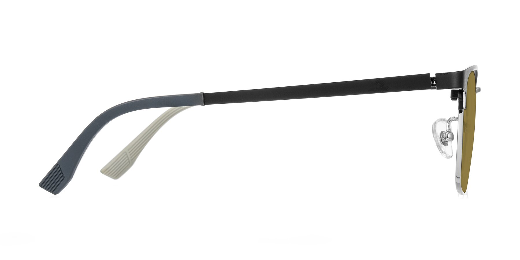 Side of Rosita in Black/Silver with Brown Polarized Lenses