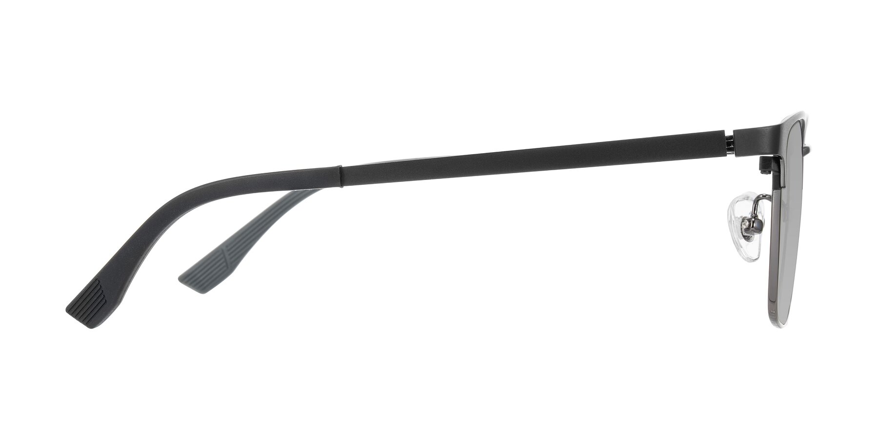 Side of Rosita in Black/Gunmetal with Light Gray Tinted Lenses