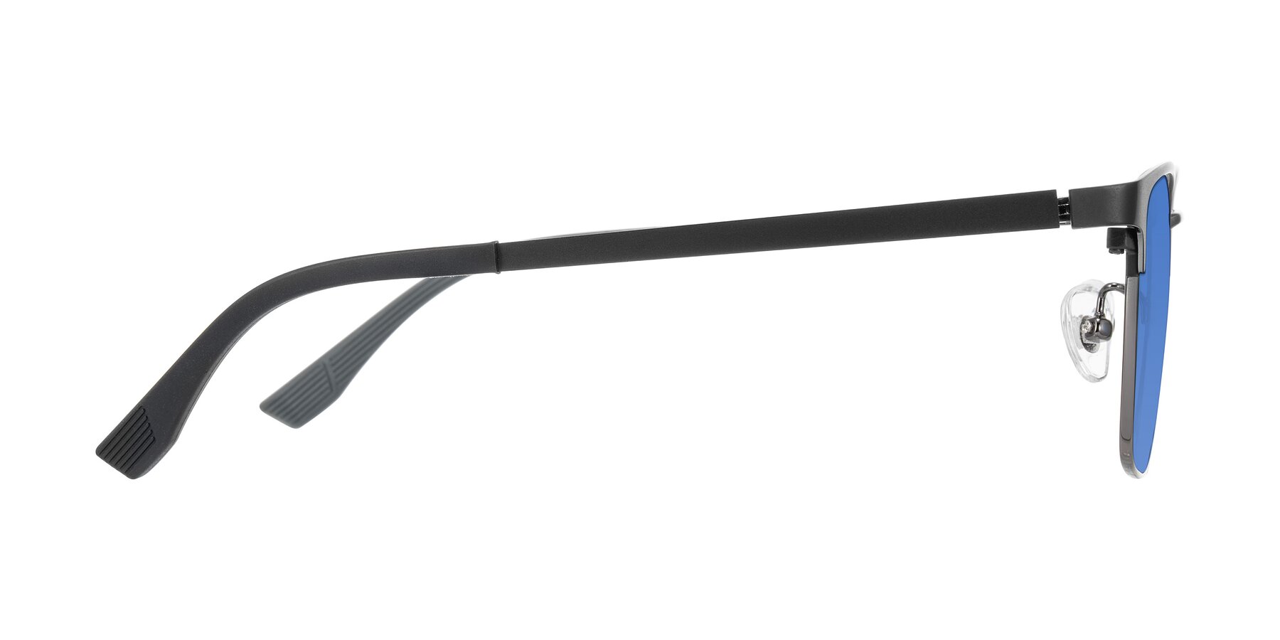 Side of Rosita in Black/Gunmetal with Blue Tinted Lenses