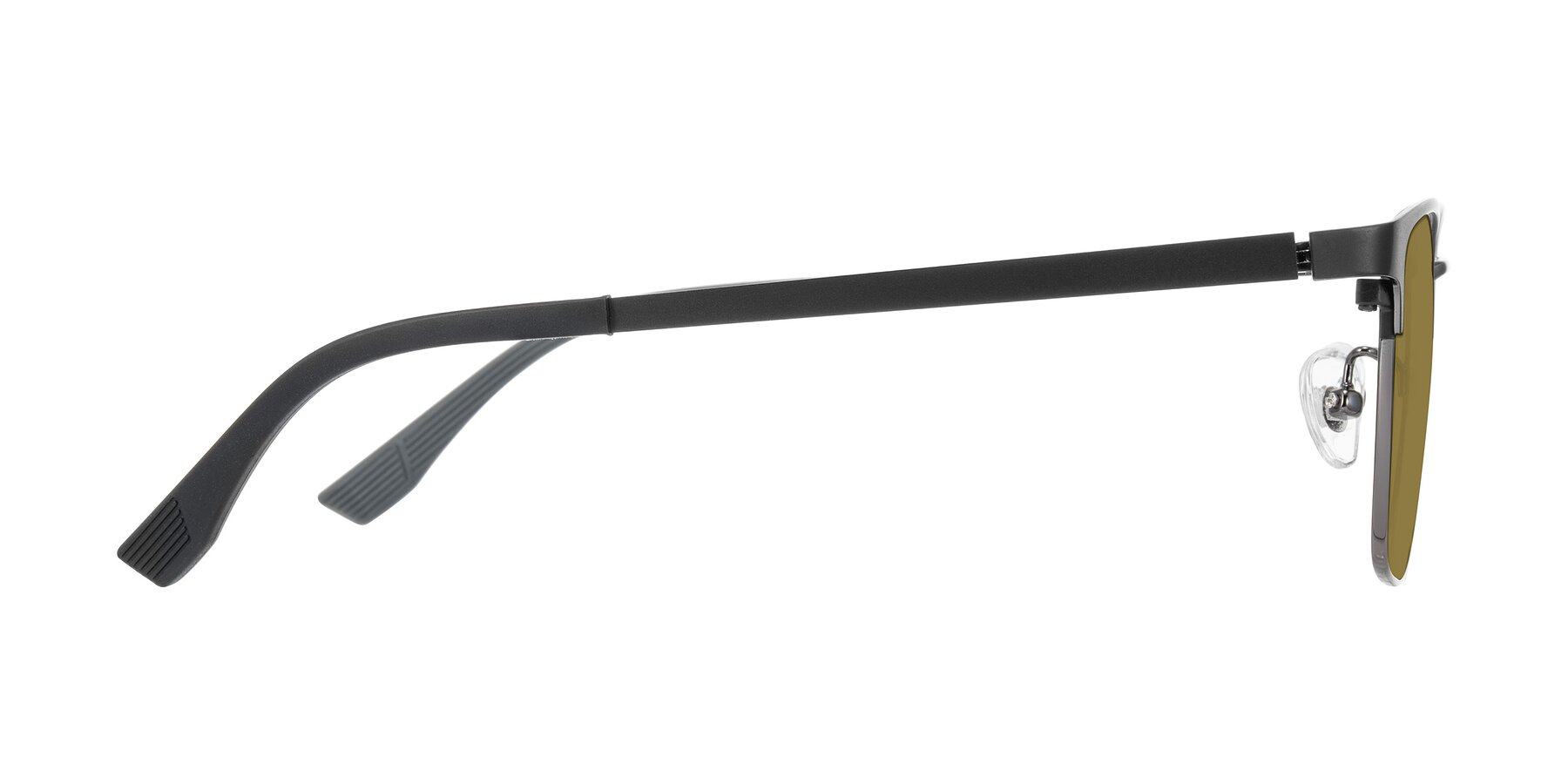 Side of Rosita in Black/Gunmetal with Brown Polarized Lenses