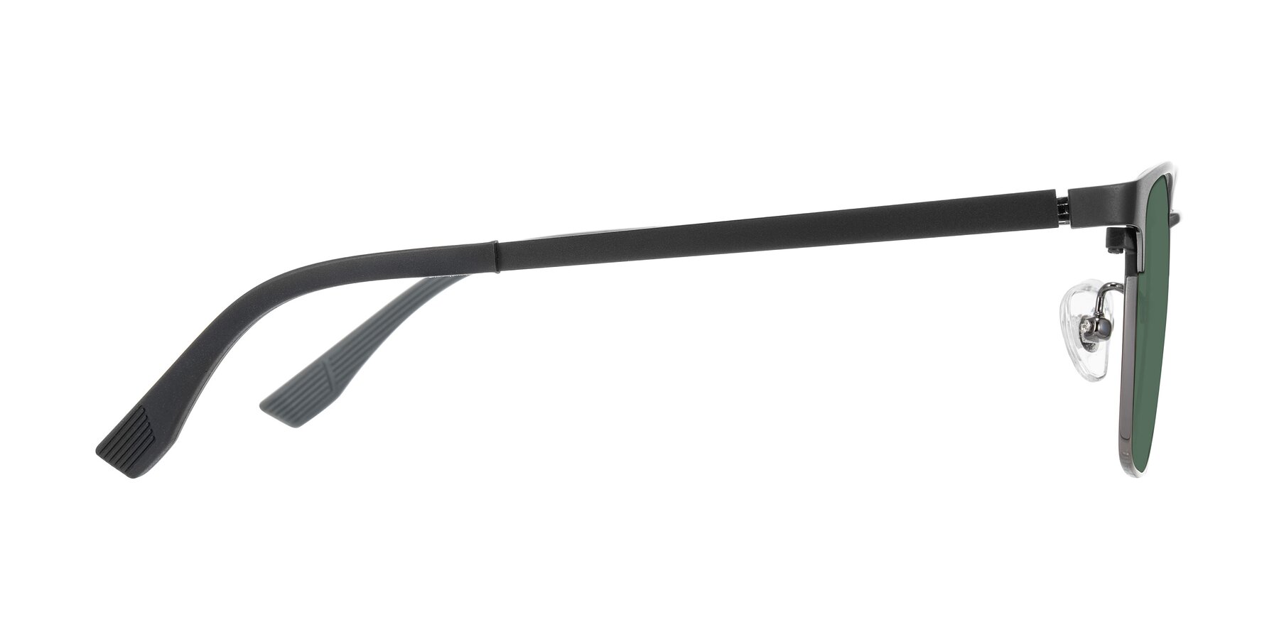 Side of Rosita in Black/Gunmetal with Green Polarized Lenses