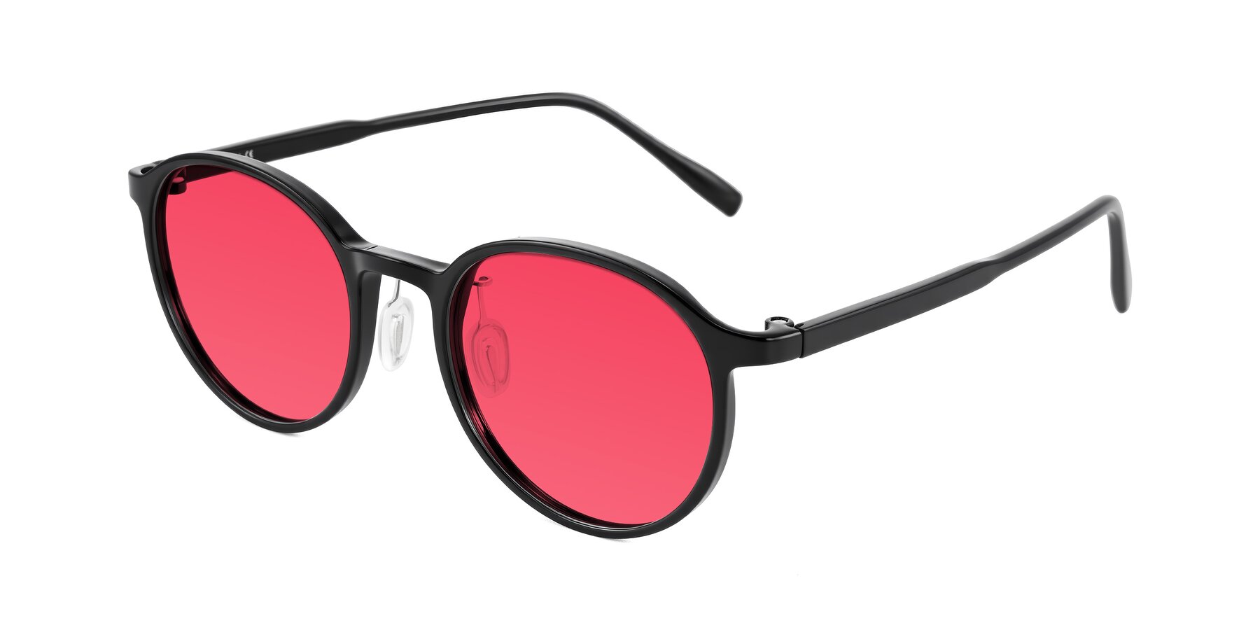 Angle of Durrell in Black with Red Tinted Lenses