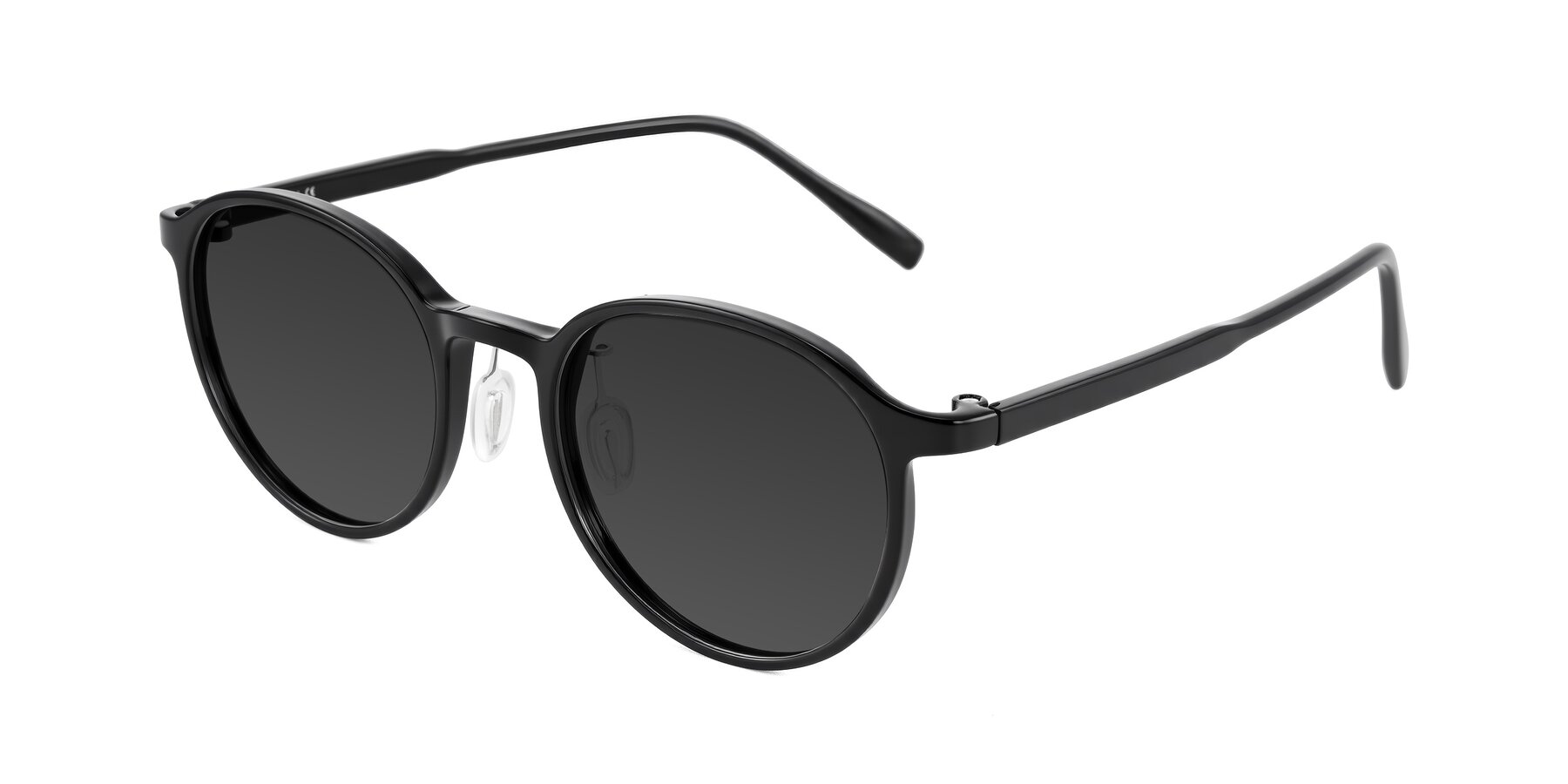 Angle of Durrell in Black with Gray Tinted Lenses