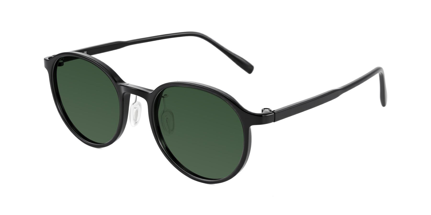 Angle of Durrell in Black with Green Tinted Lenses