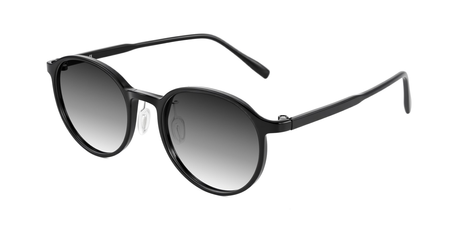 Angle of Durrell in Black with Gray Gradient Lenses