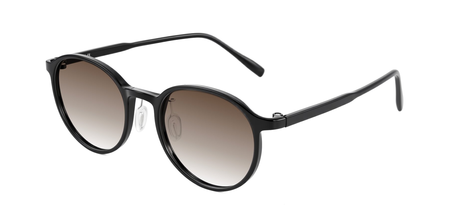 Angle of Durrell in Black with Brown Gradient Lenses