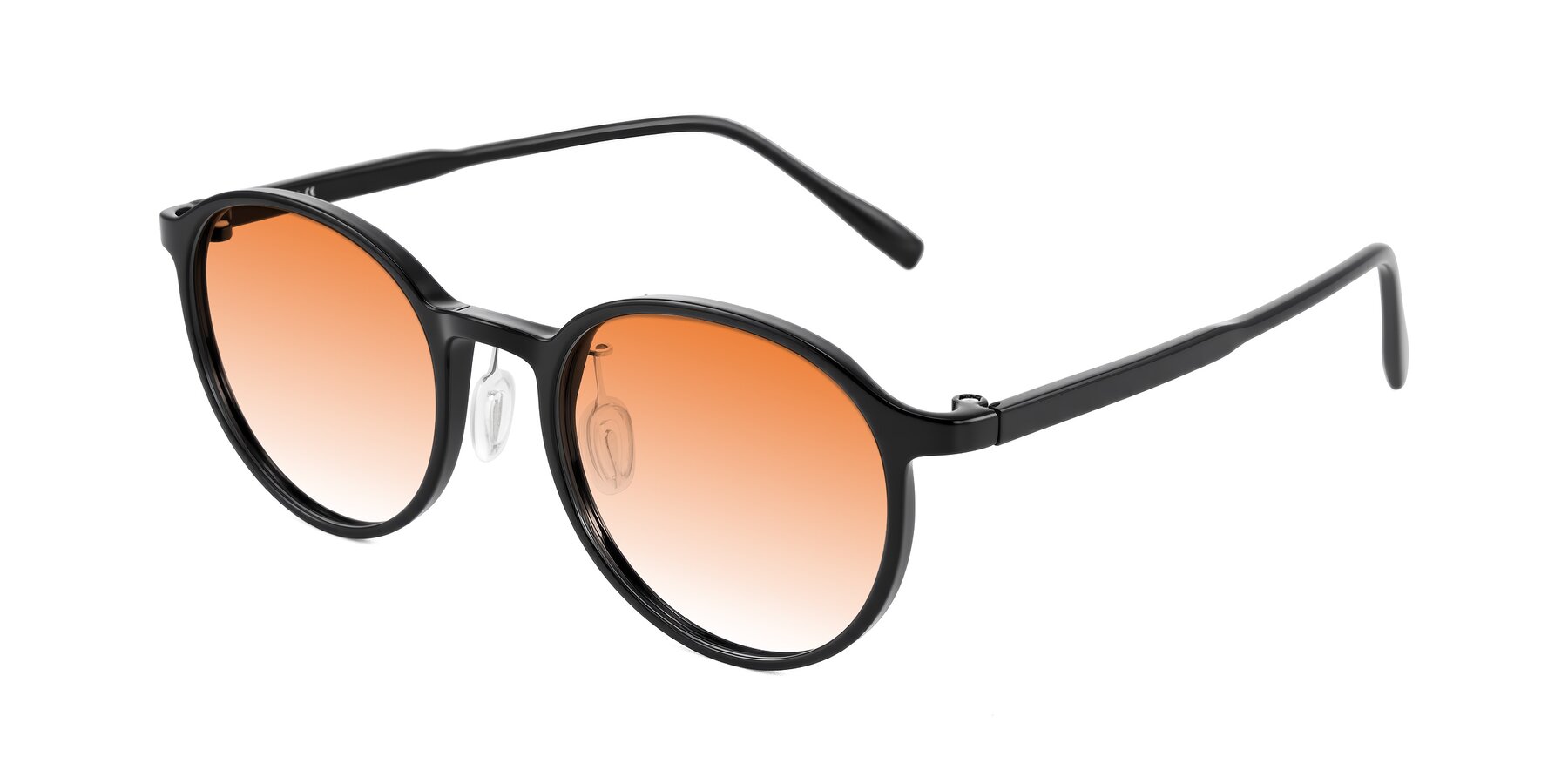 Angle of Durrell in Black with Orange Gradient Lenses