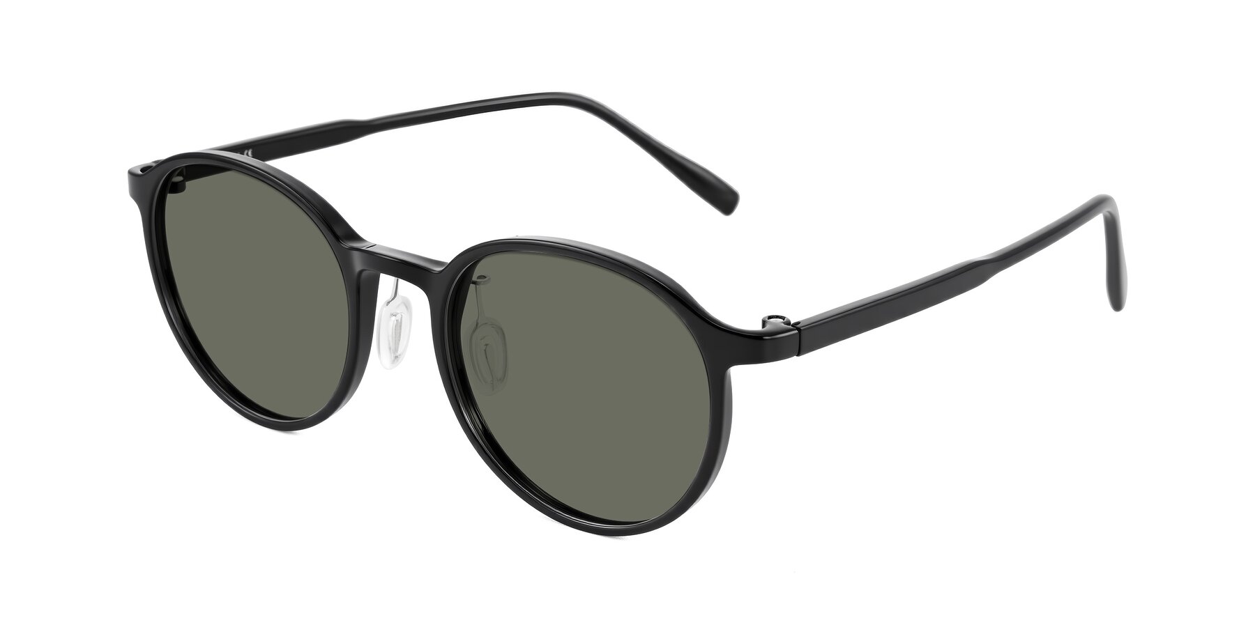 Angle of Durrell in Black with Gray Polarized Lenses