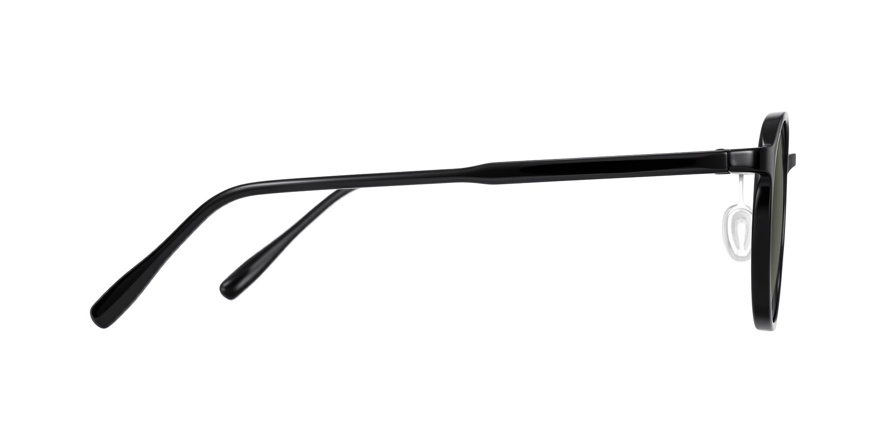 Side of Durrell in Black with Gray Polarized Lenses