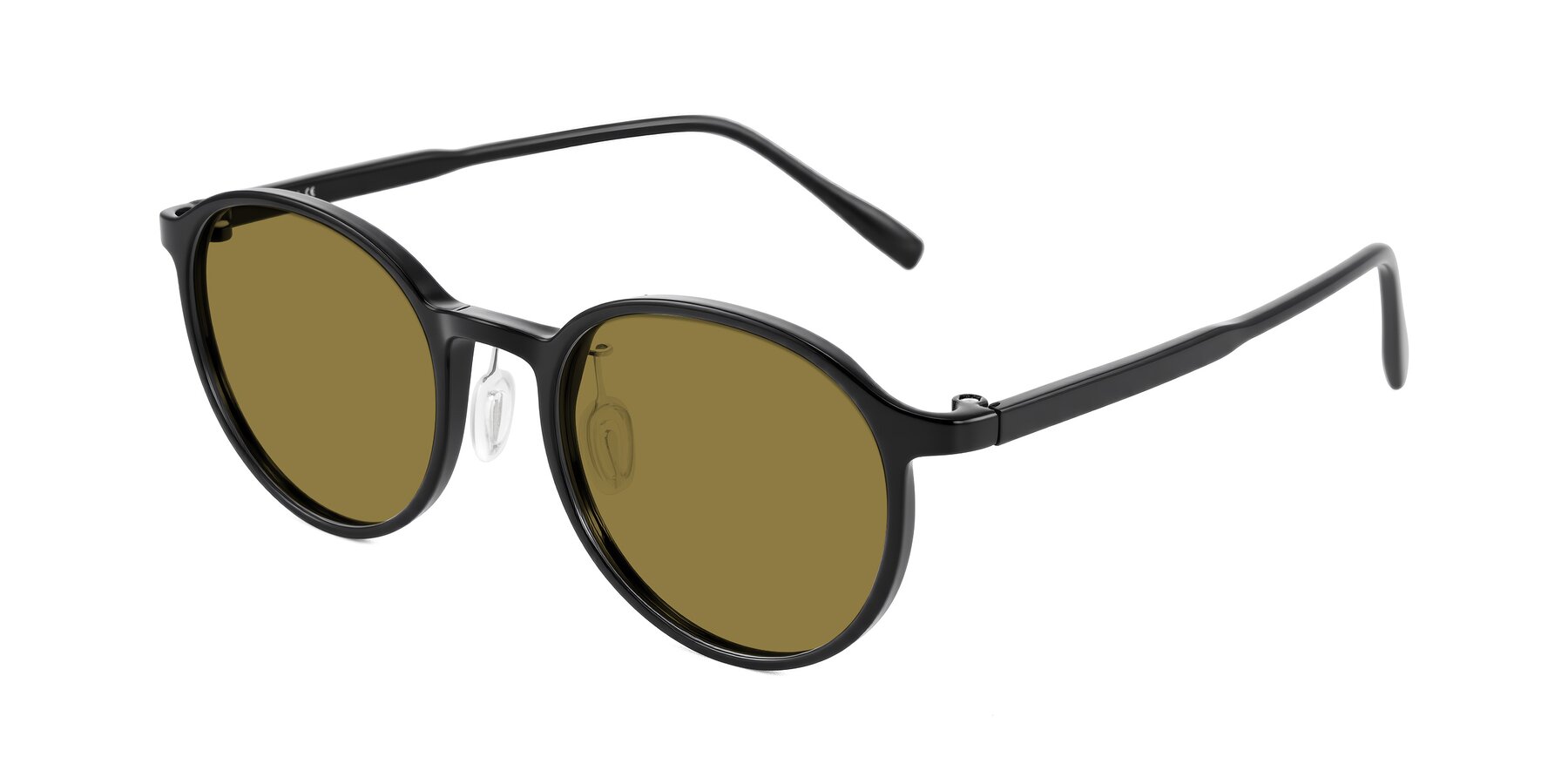 Angle of Durrell in Black with Brown Polarized Lenses