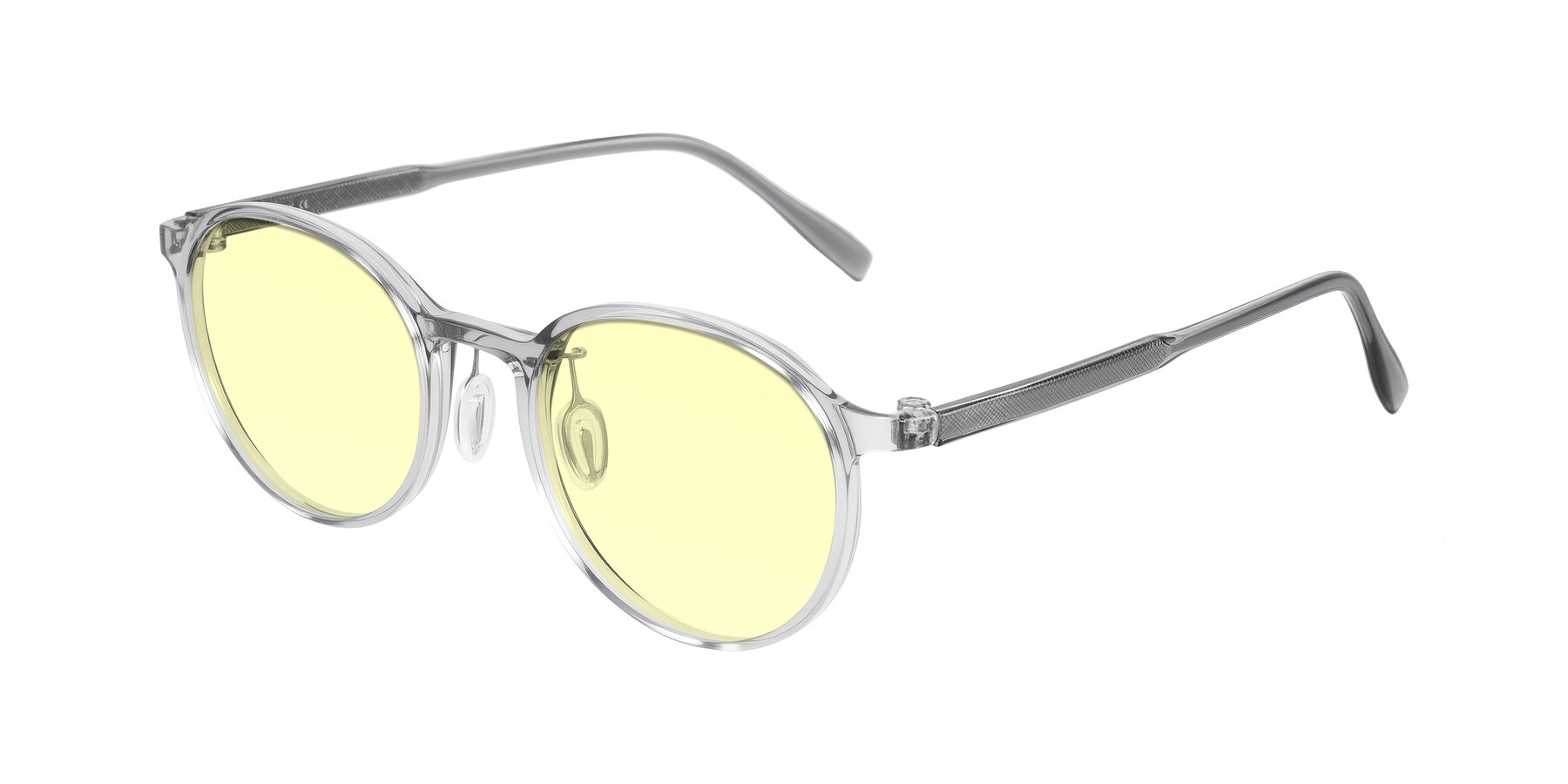 Angle of Durrell in Translucent Smoky Blue with Light Yellow Tinted Lenses