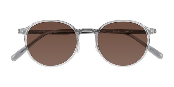 Front of Durrell in Translucent Smoky Blue